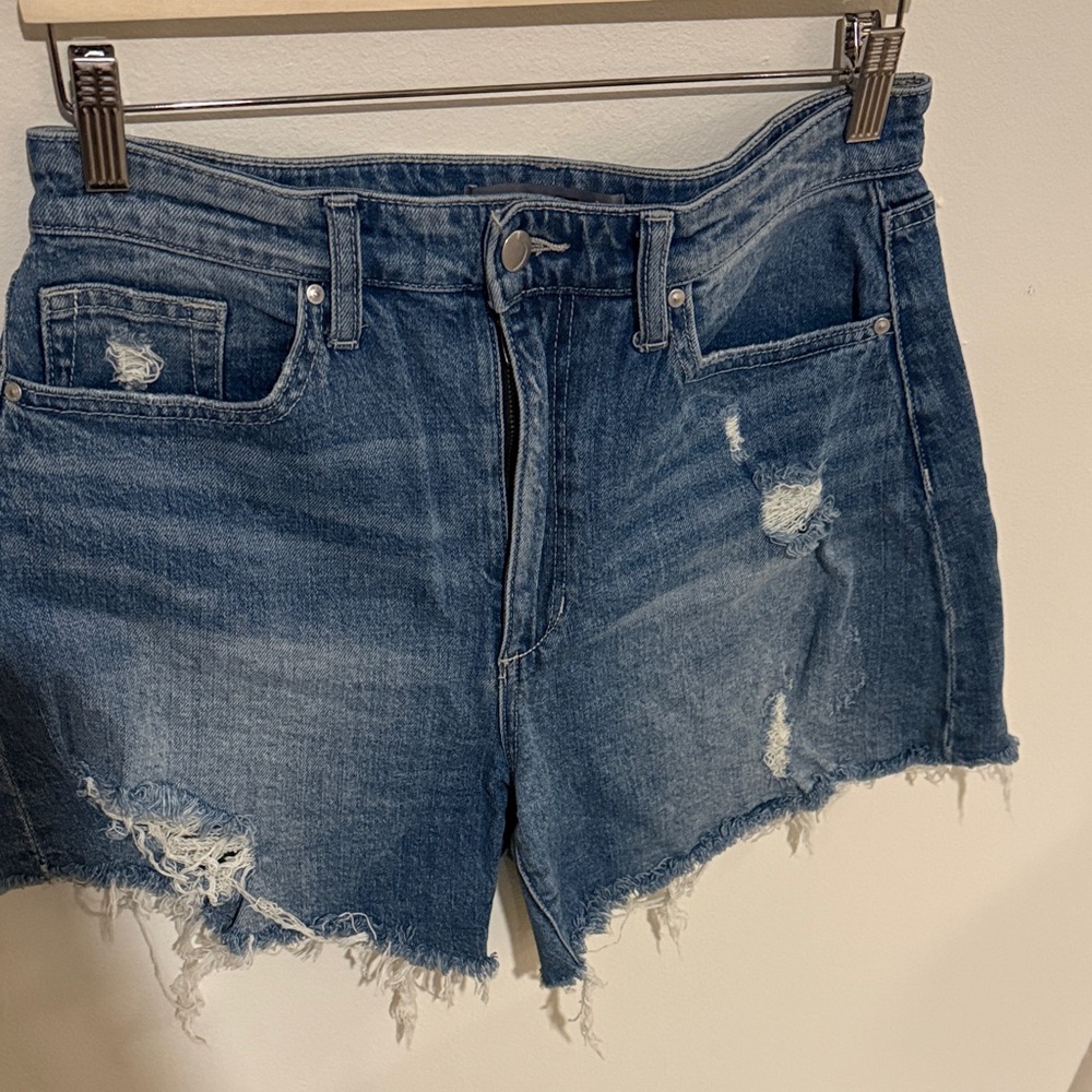 Joe's Jeans Blue Distressed Jean Shorts
